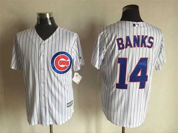 Chicago Cubs #14 Ernie Banks White New Cool Base Stitched MLB Jersey,We sell and wholesale Chicago Cubs #14 Ernie Banks White New Cool Base Stitched MLB Jersey on line form chian!